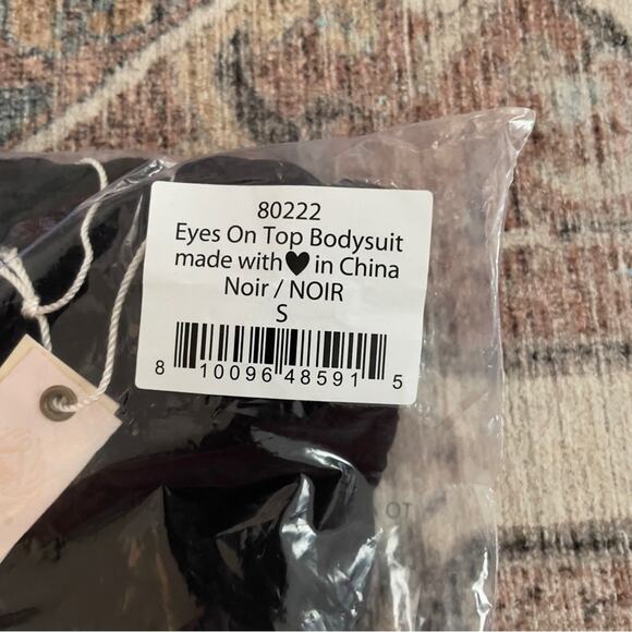 We Are HAH (Hot as Hell) Eyes On Top Black Bodysuit New Small - Picture 9 of 10